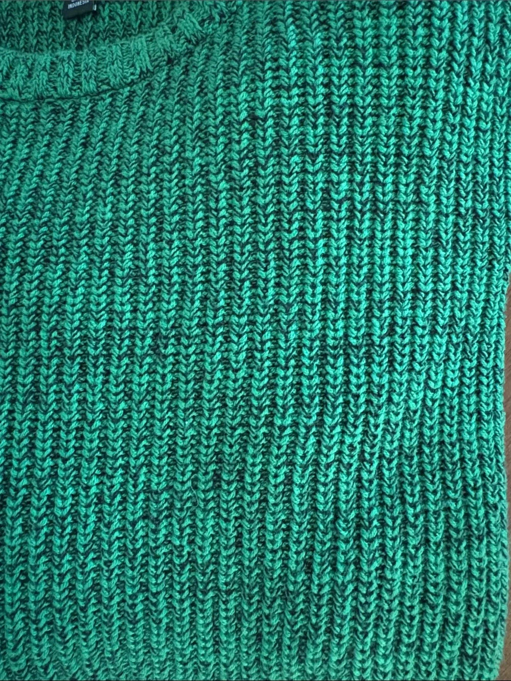 INC International Concepts Green Marled Crewneck Sweater New w/o Tag.